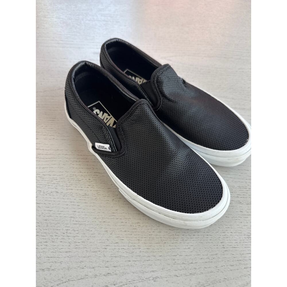 VANS Perf Leather Classic Unisex slip on Shoes Whimsigoth Goth Alt Emo